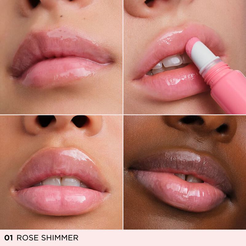 Clarins Natural Lip Perfector 01 Rose Shimmer image number 1
